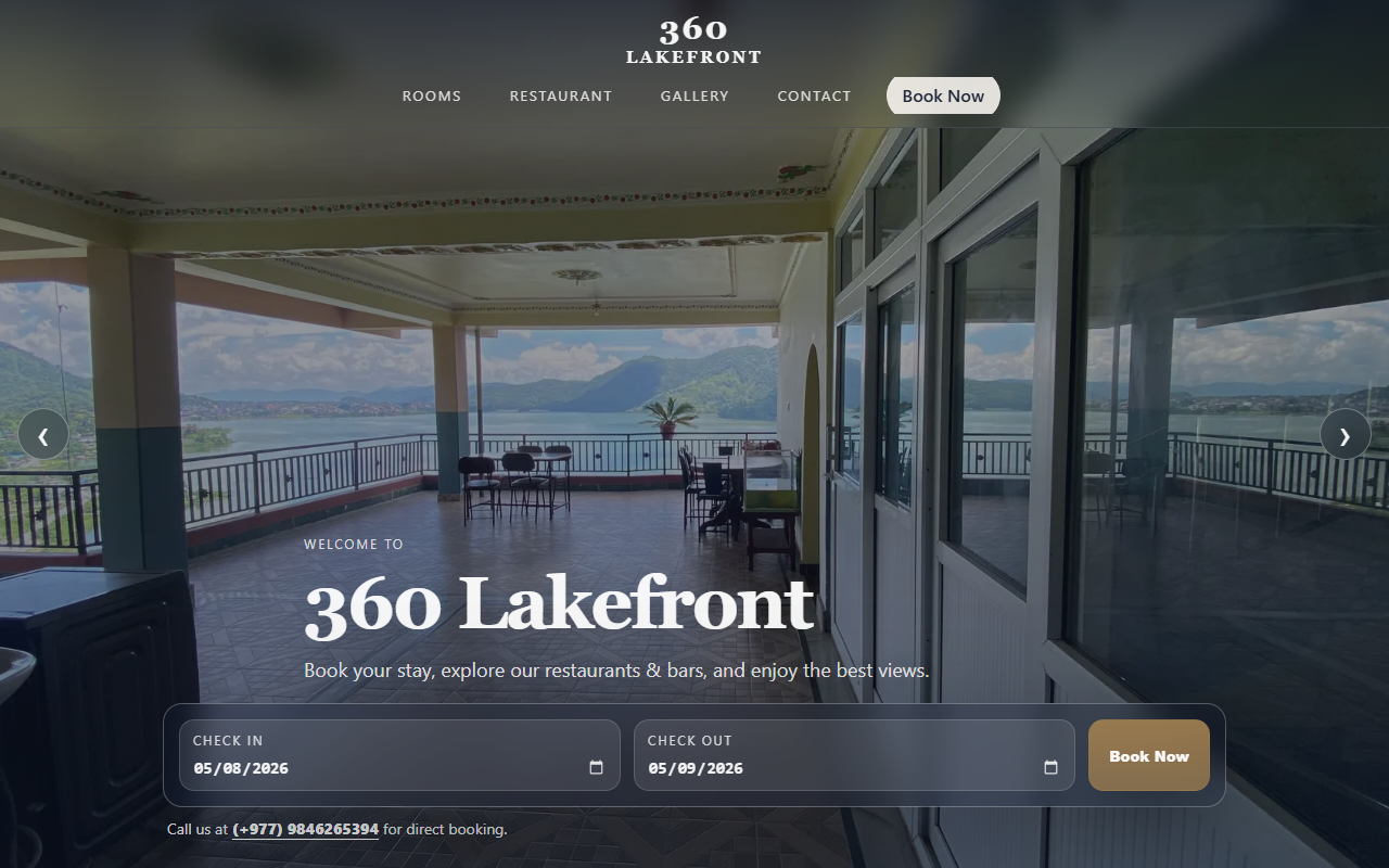 360-lakefront.com screenshot