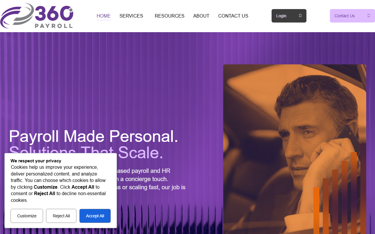 360-payroll.com screenshot
