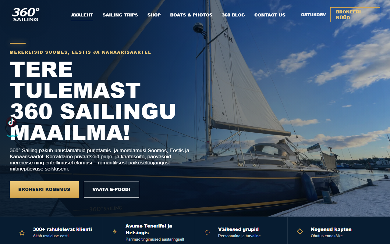360-sailing.com screenshot