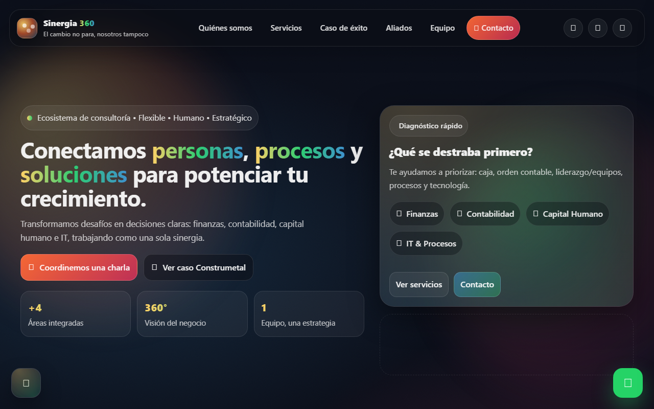 360-sinergia.com screenshot