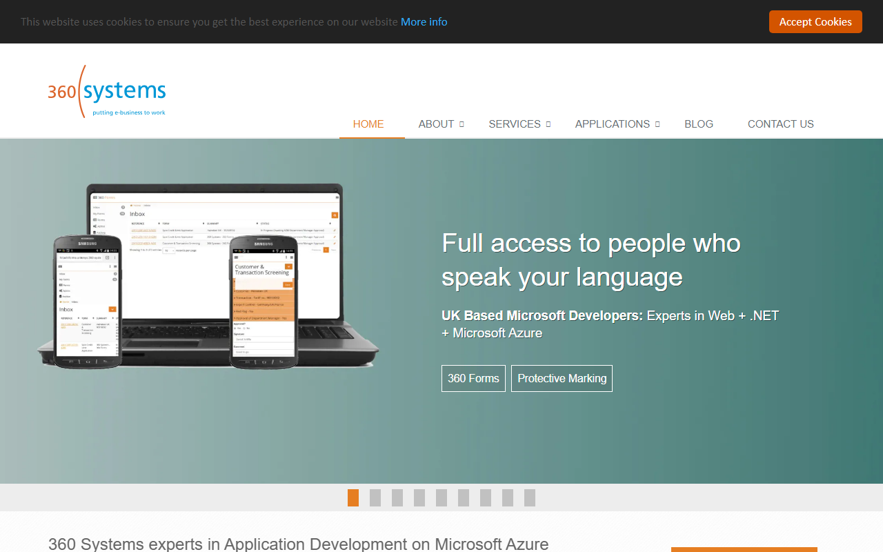 360-systems.com screenshot