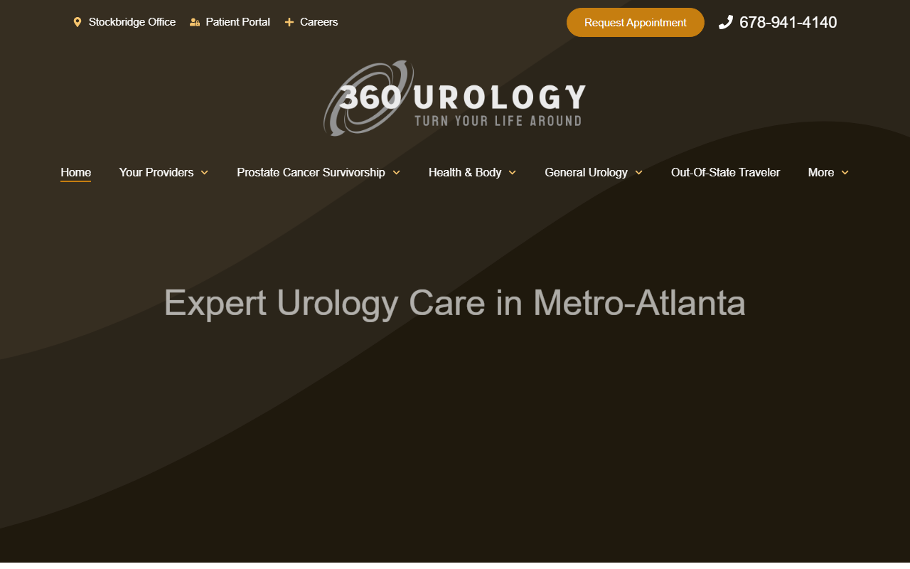 360-urology.com screenshot