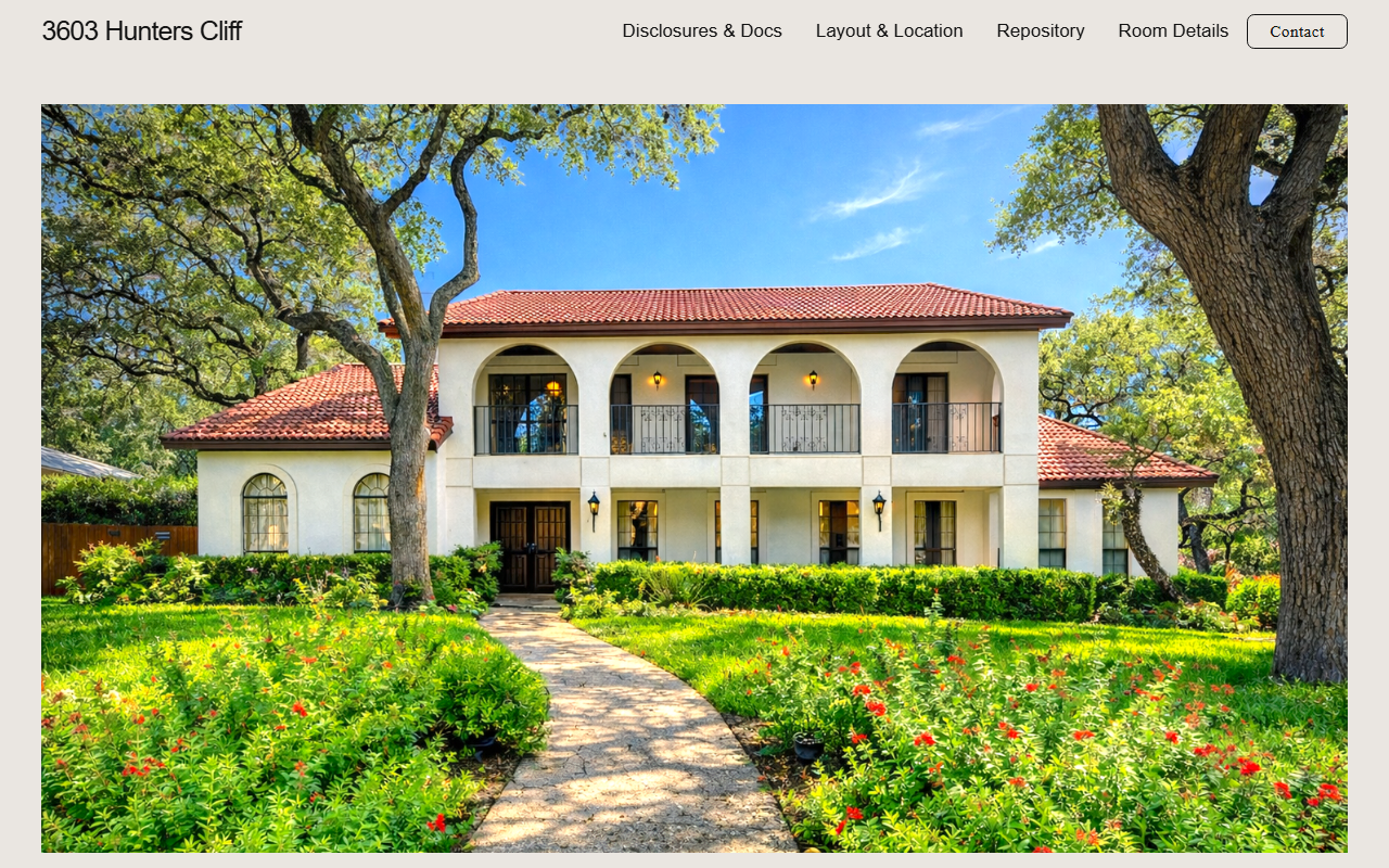3603hunterscliff.com screenshot