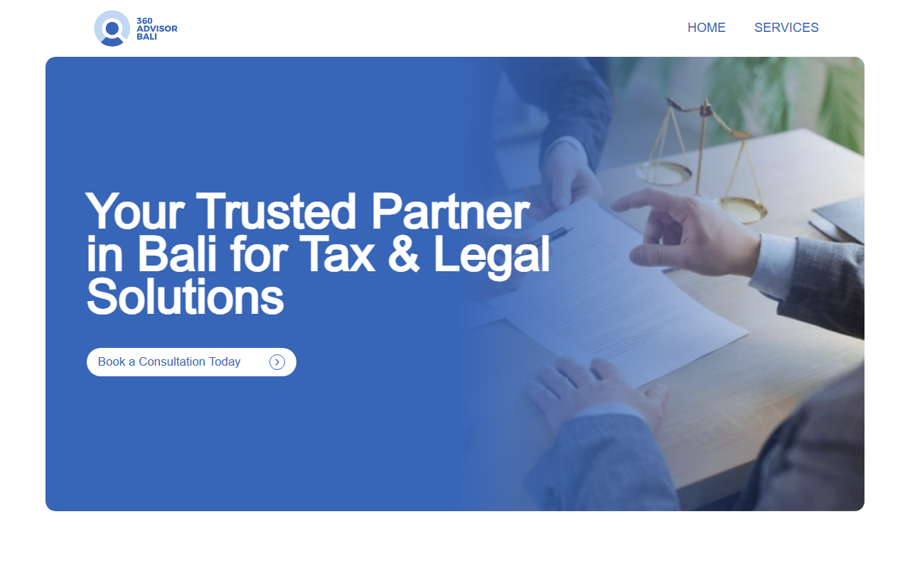 360advisorbali.com screenshot