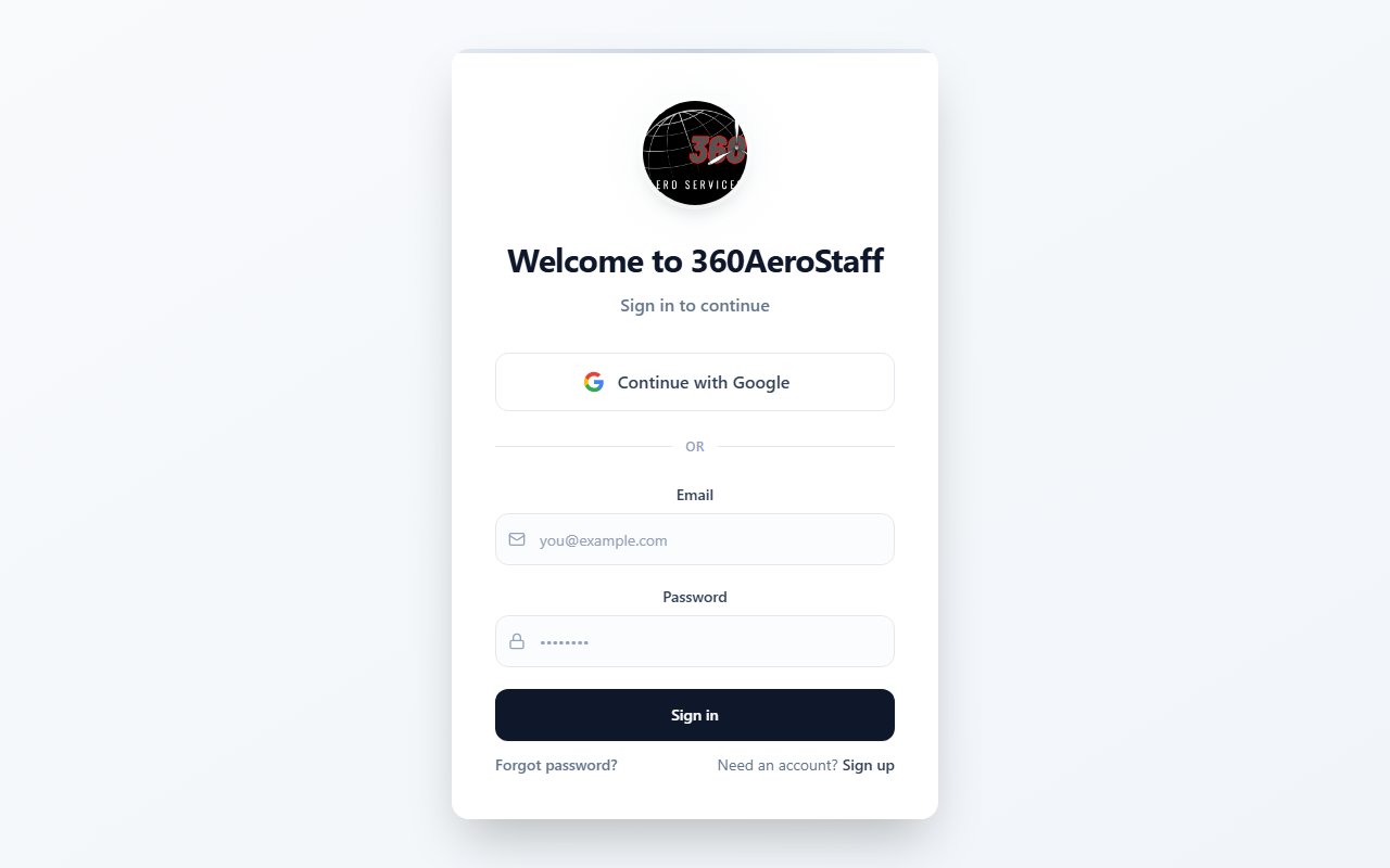 360aerostaff.com screenshot