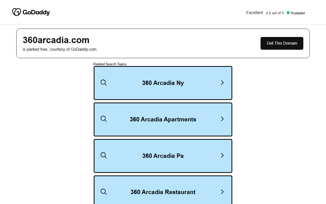 360arcadia.com screenshot