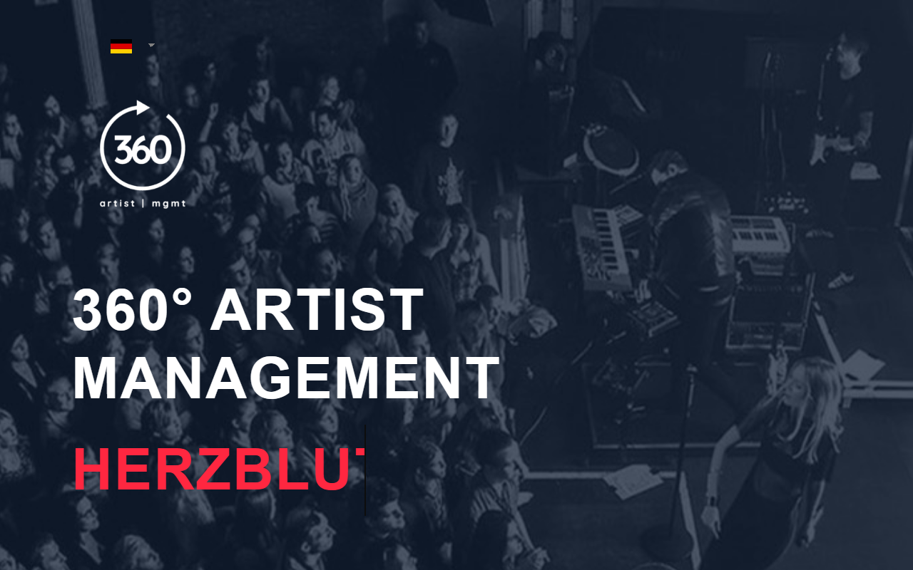 360artistmgmt.com screenshot