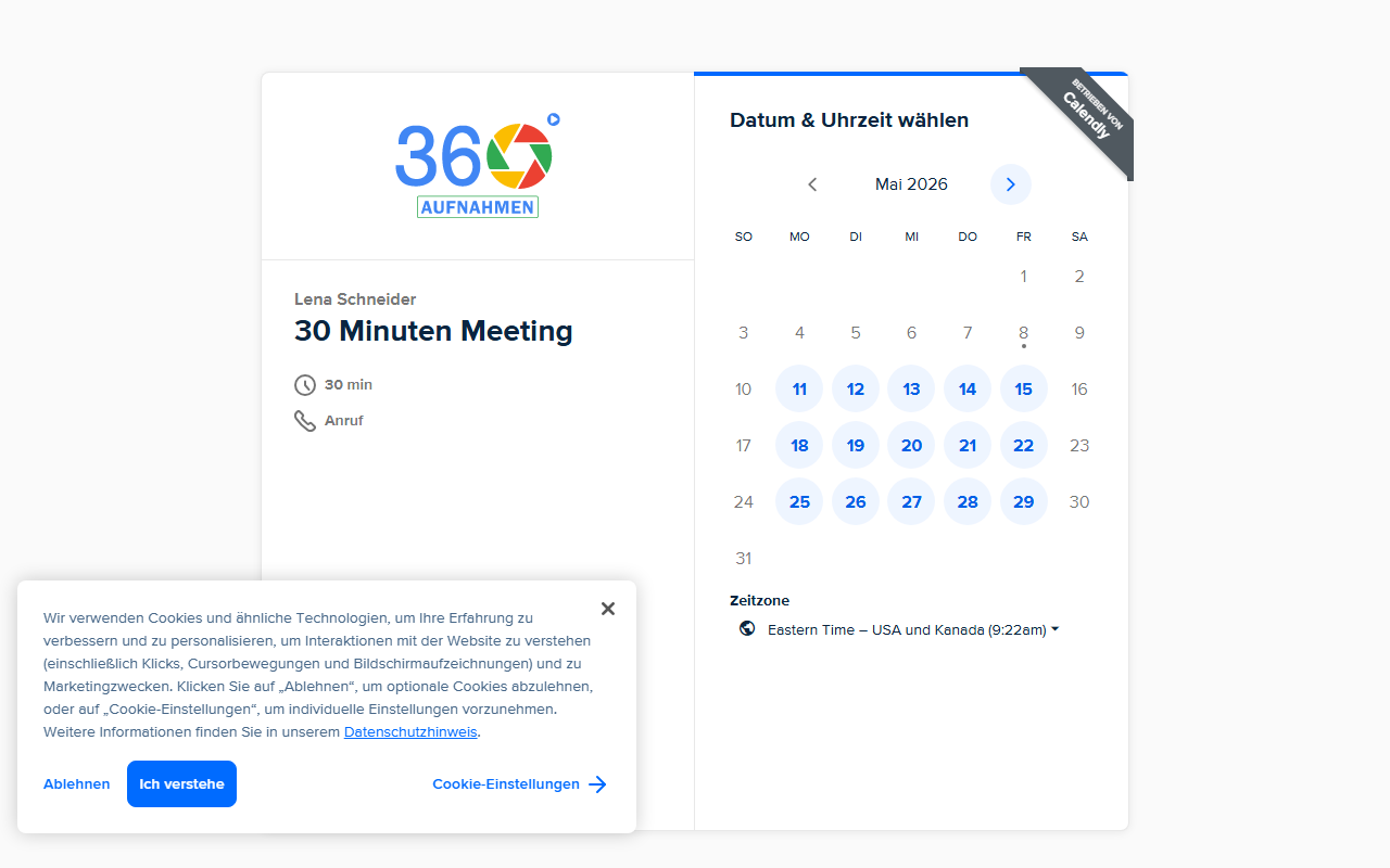 360aufnahme.com screenshot
