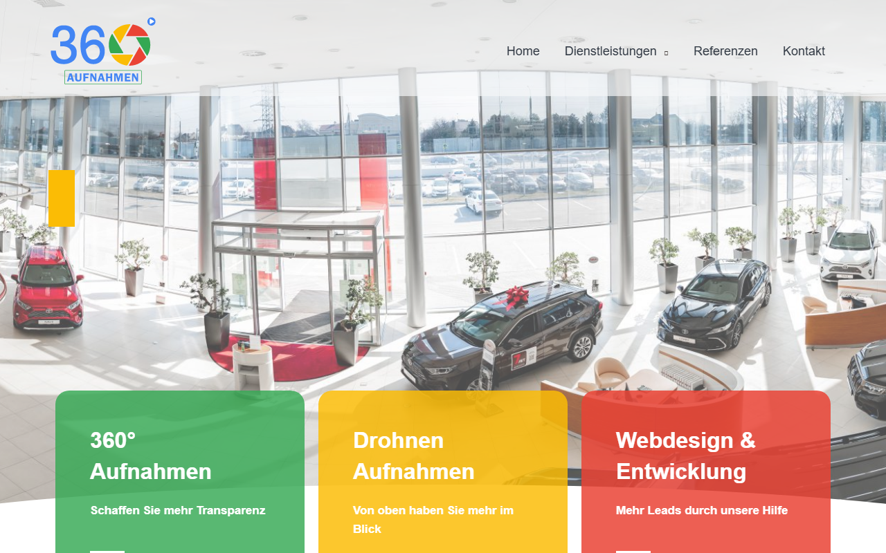 360aufnahmen.com screenshot