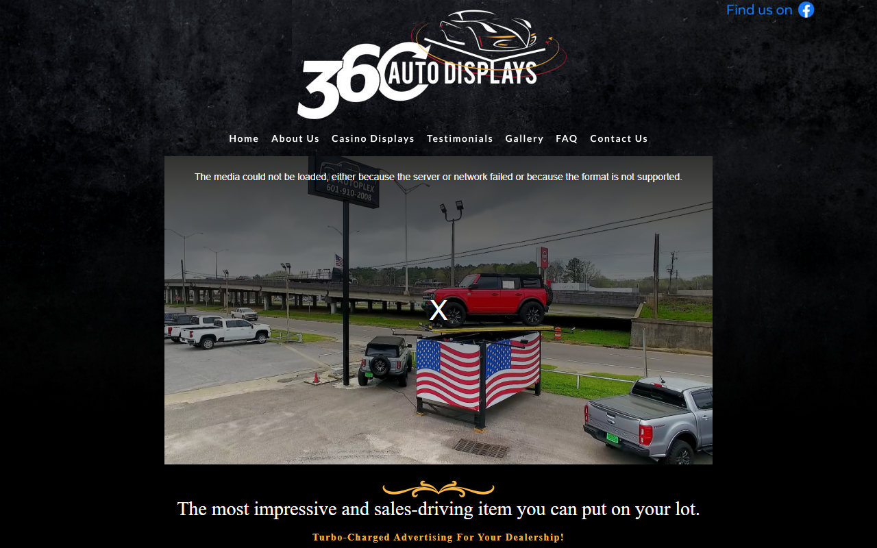 360autodisplays.com screenshot