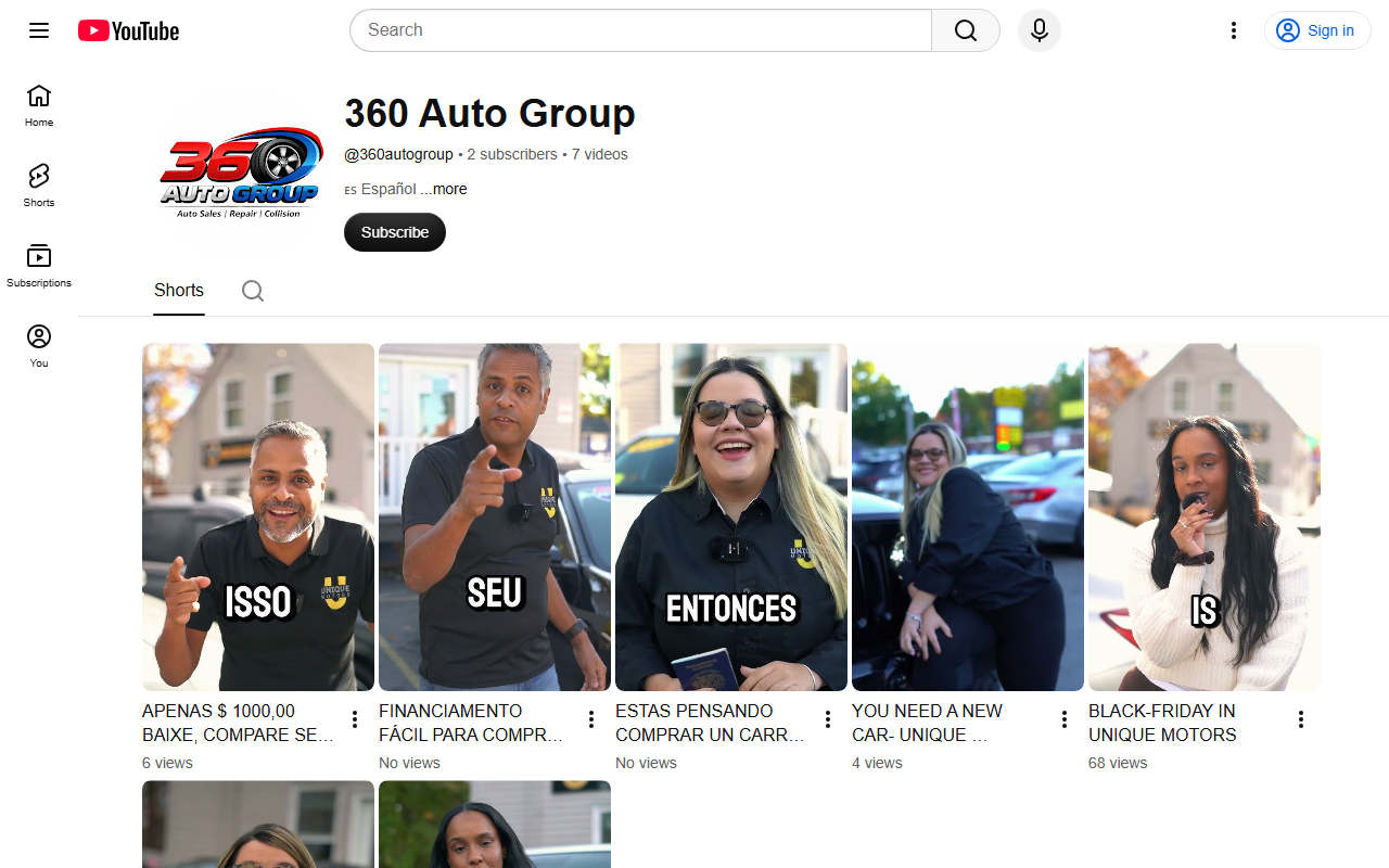 360autogroupusa.com screenshot