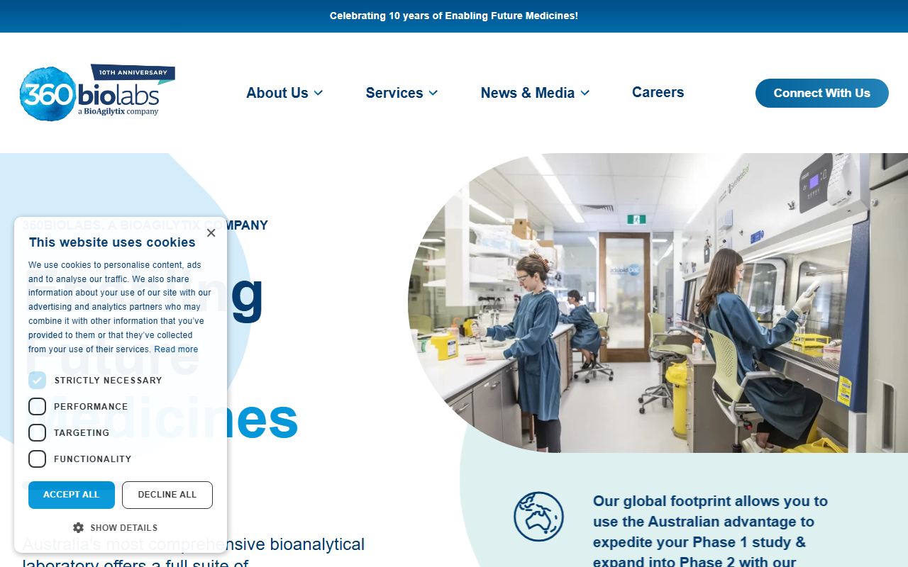 360biolabs.com screenshot