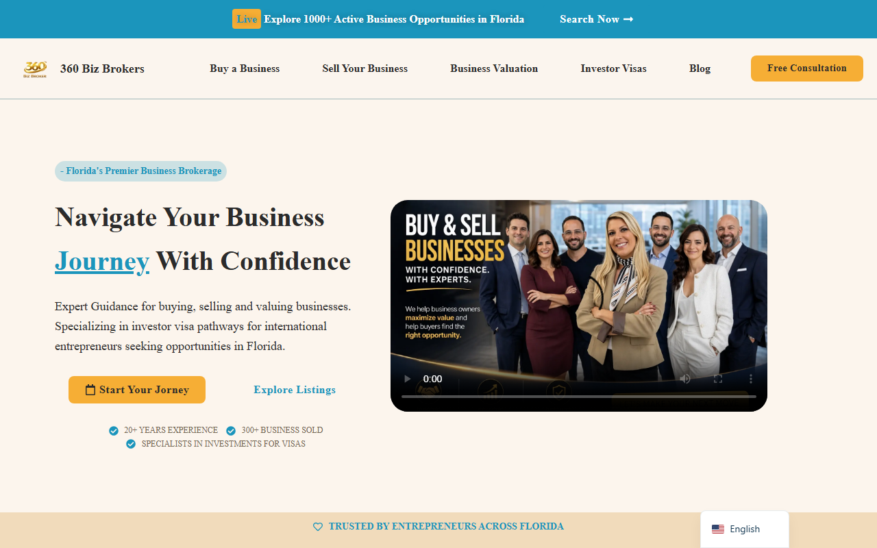 360bizbrokers.com screenshot