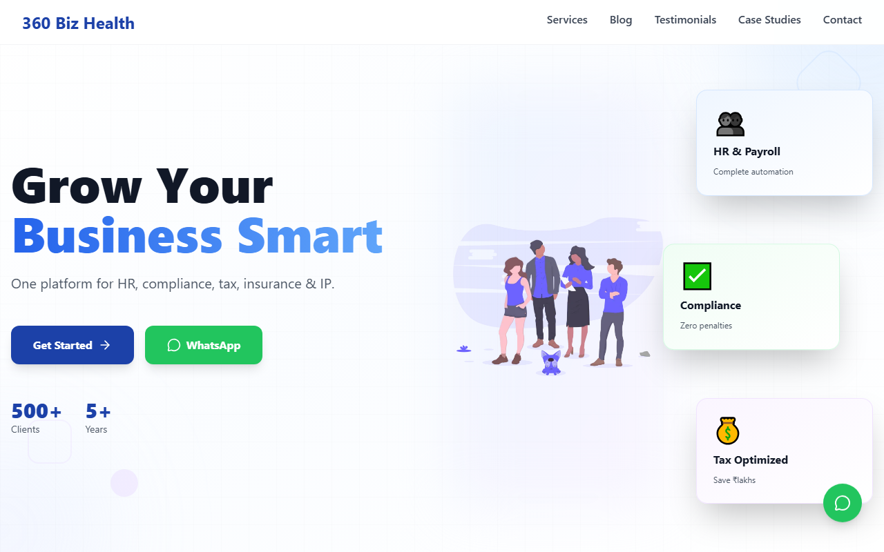 360bizhealth.com screenshot