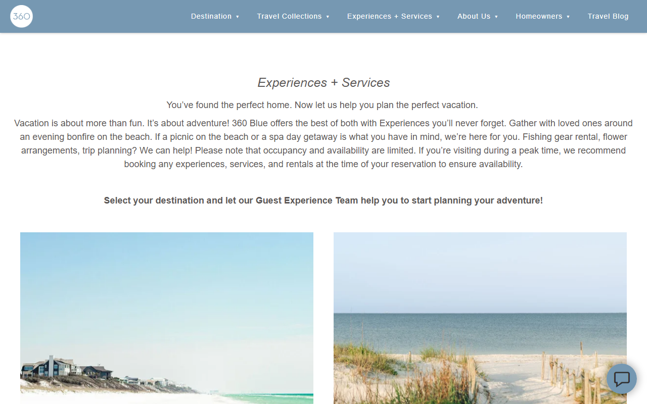 360blueconcierge.com screenshot