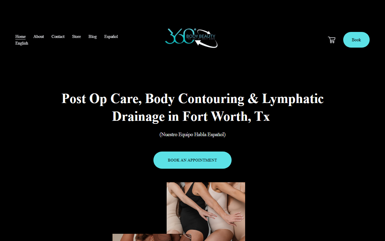 360bodybeautyspa.com screenshot