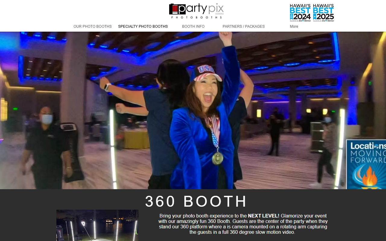 360boothhawaii.com screenshot