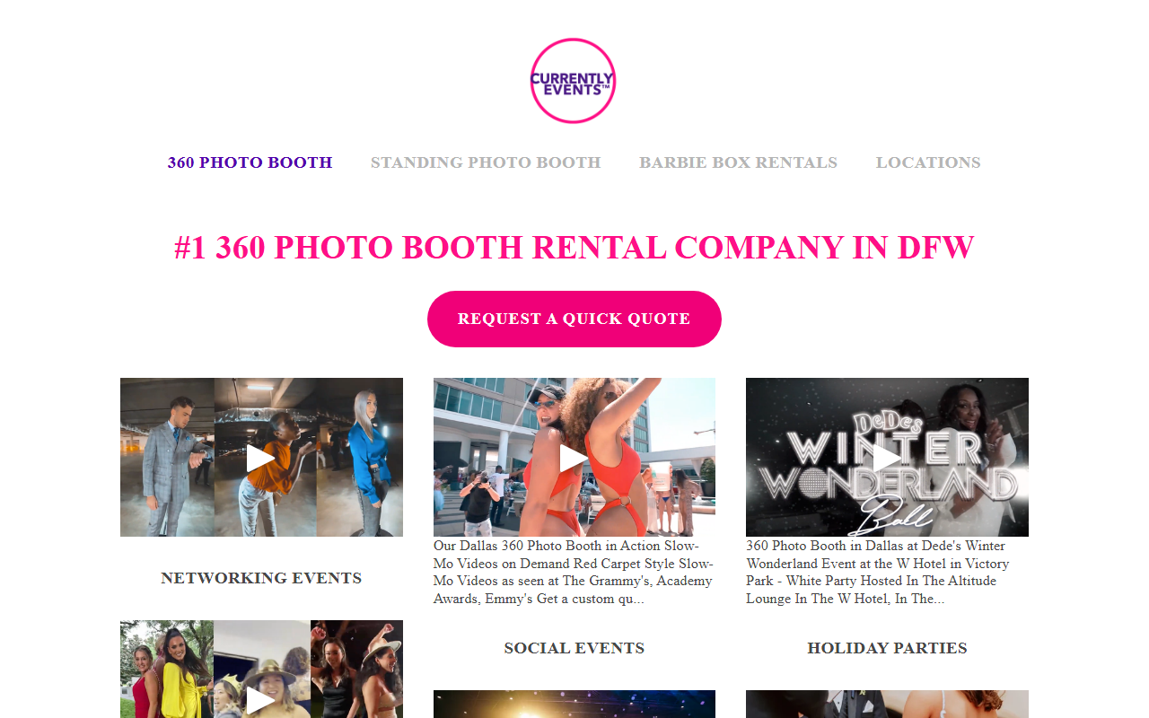 360boothtexas.com screenshot
