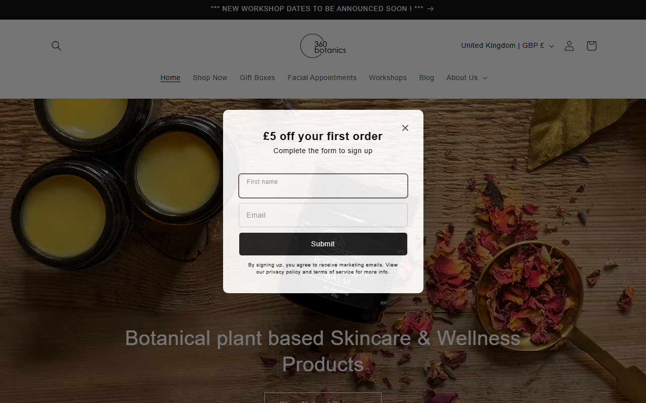 360botanics.com screenshot