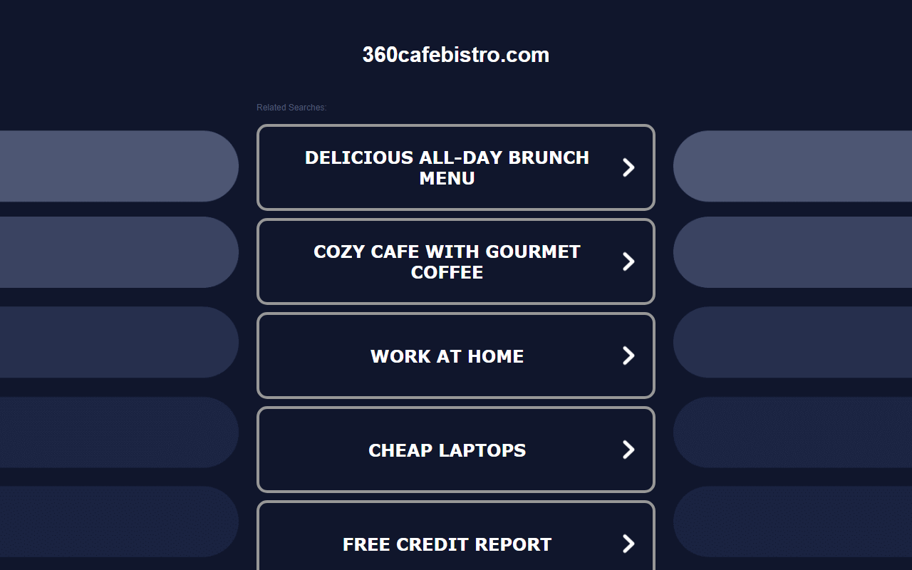 360cafebistro.com screenshot