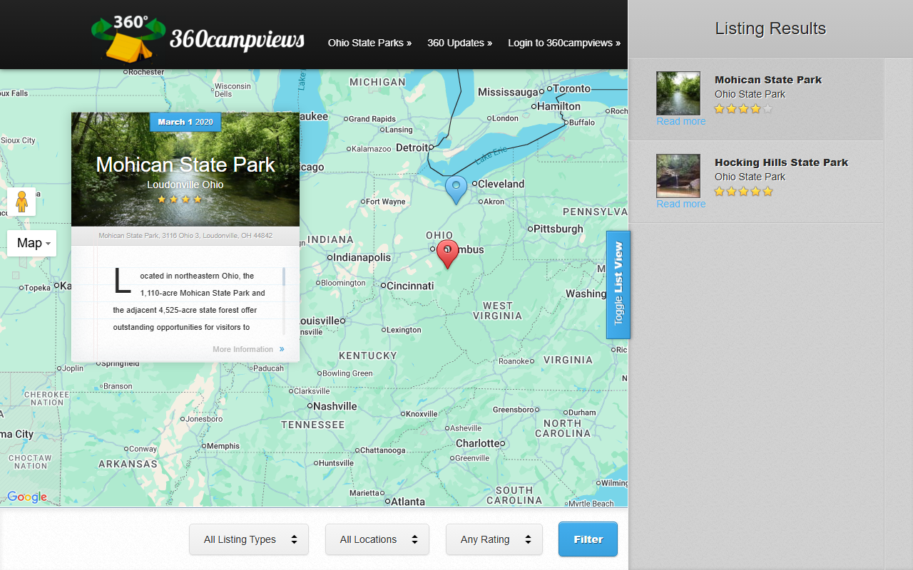 360campviews.com screenshot