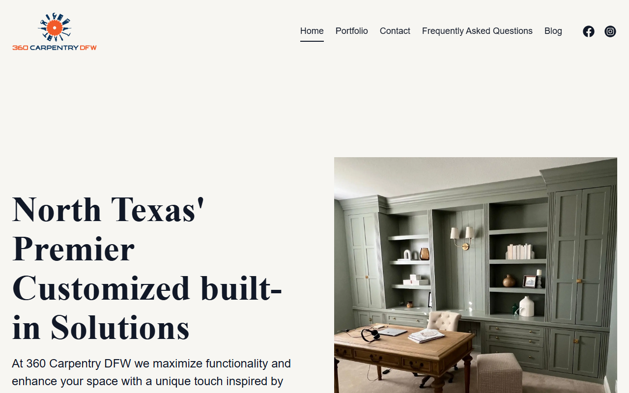 360carpentrydfw.com screenshot