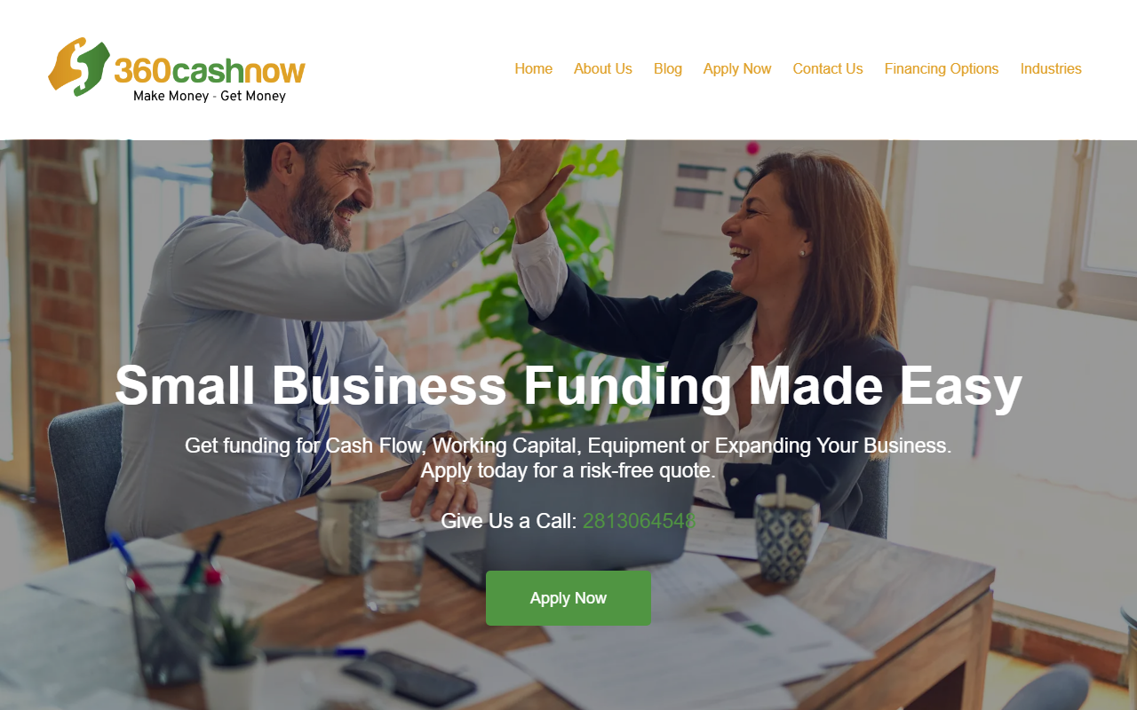 360cashnow.com screenshot