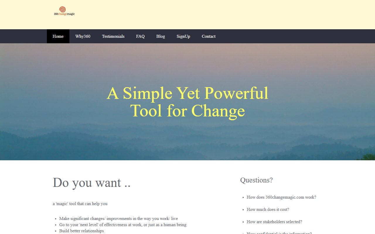 360changemagic.com screenshot