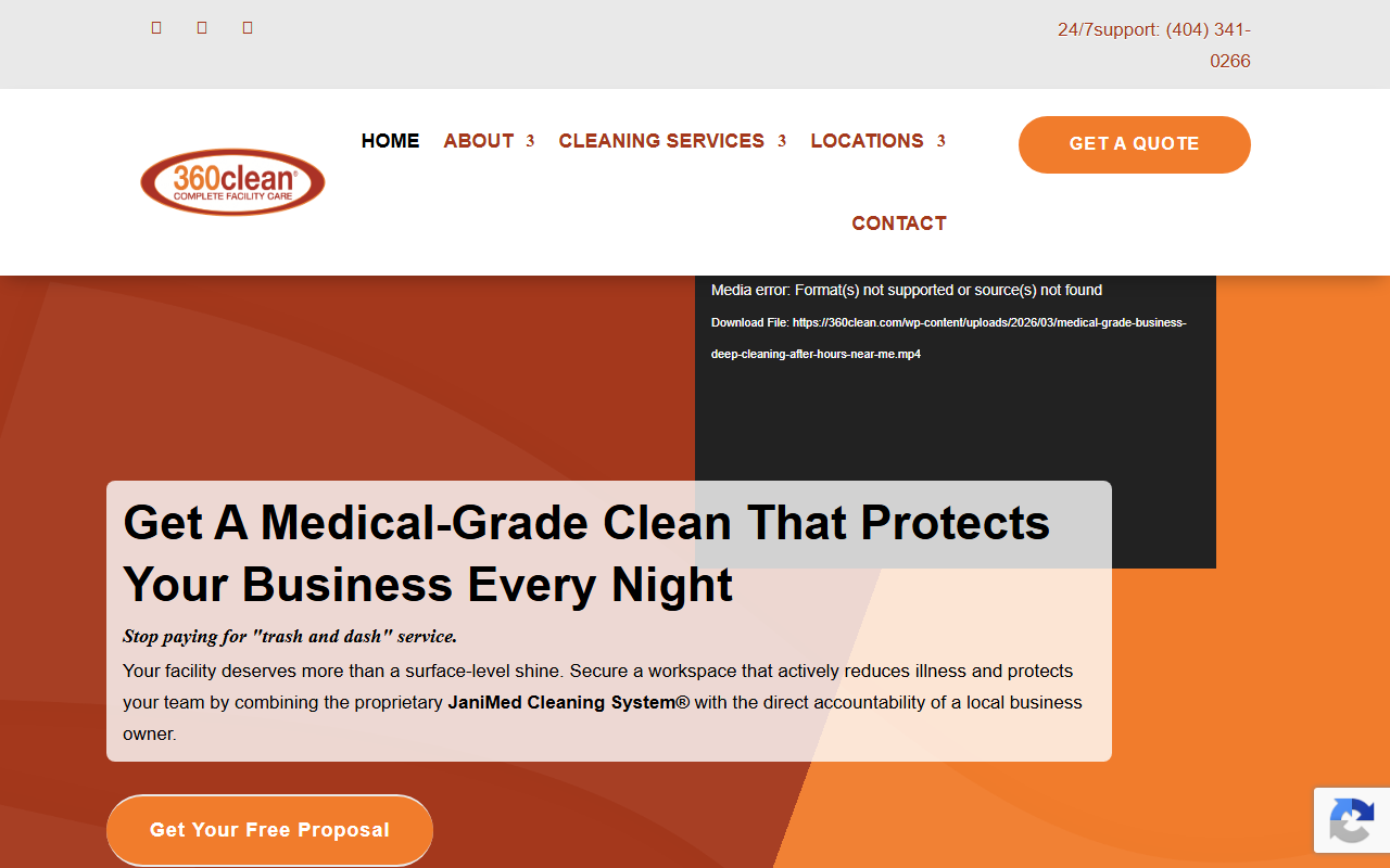 360cleangeorgia.com screenshot