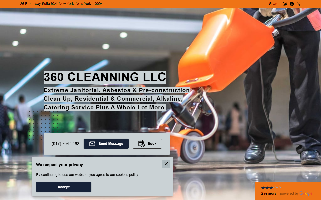 360cleanning.com screenshot