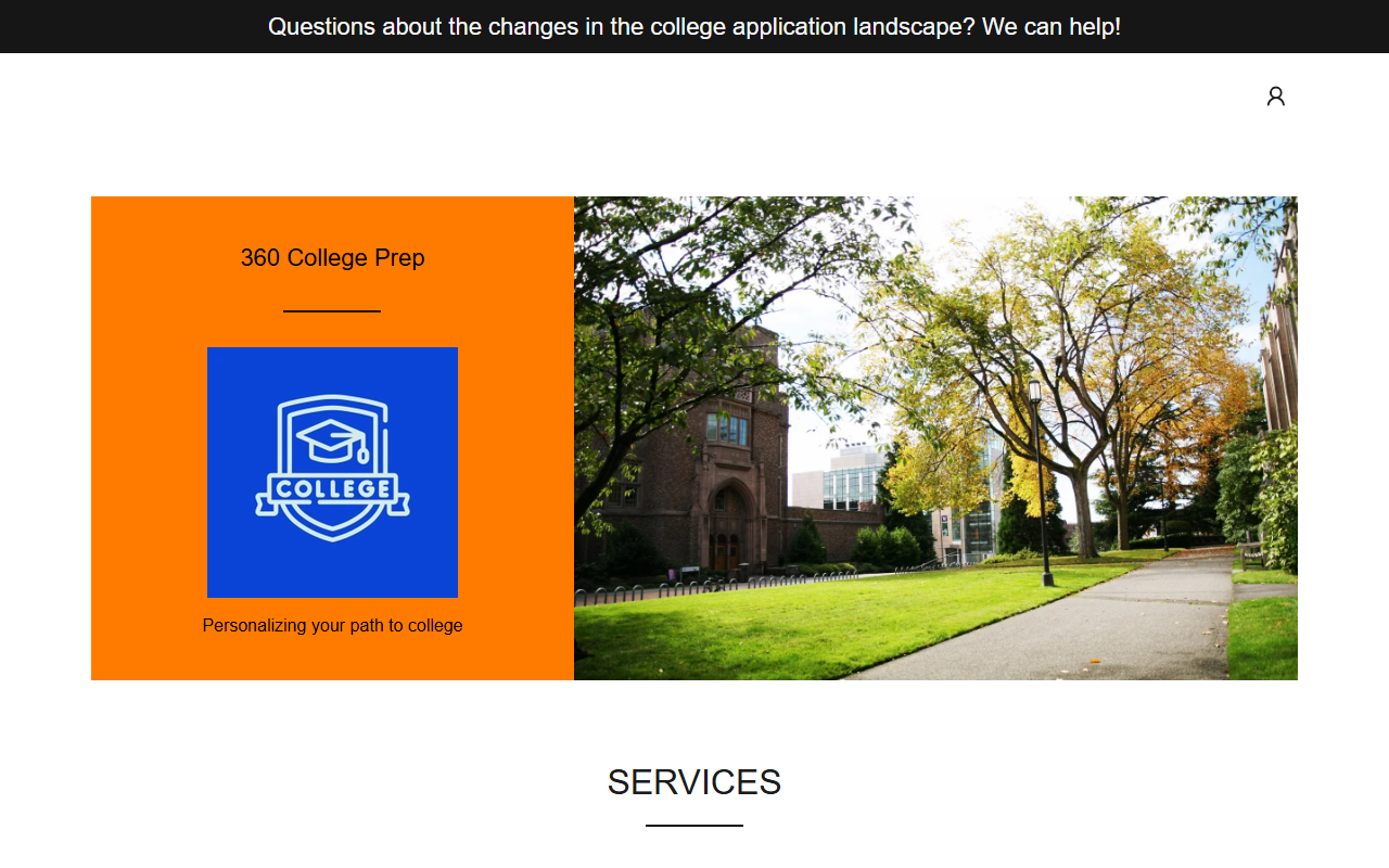 360collegeprep.com screenshot