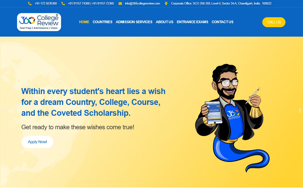 360collegereview.com screenshot