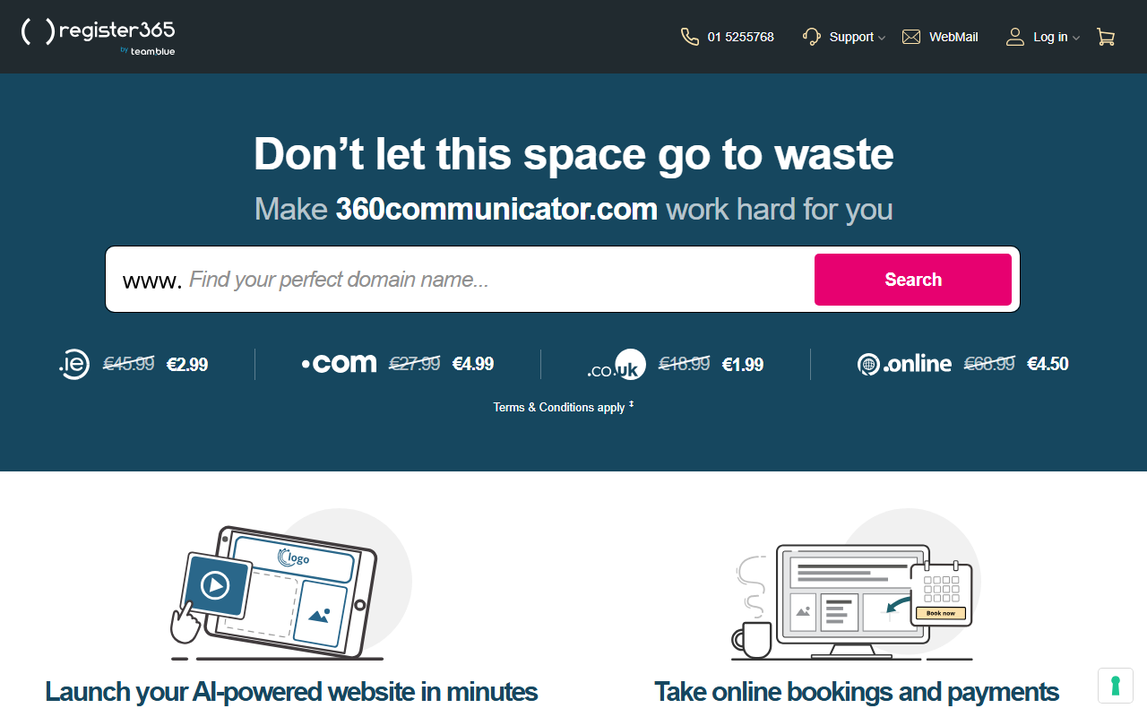 360communicator.com screenshot