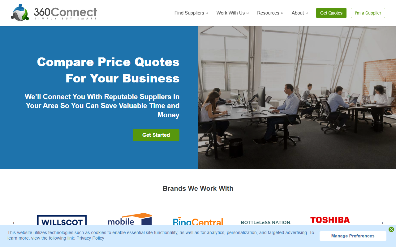 360connect.com screenshot
