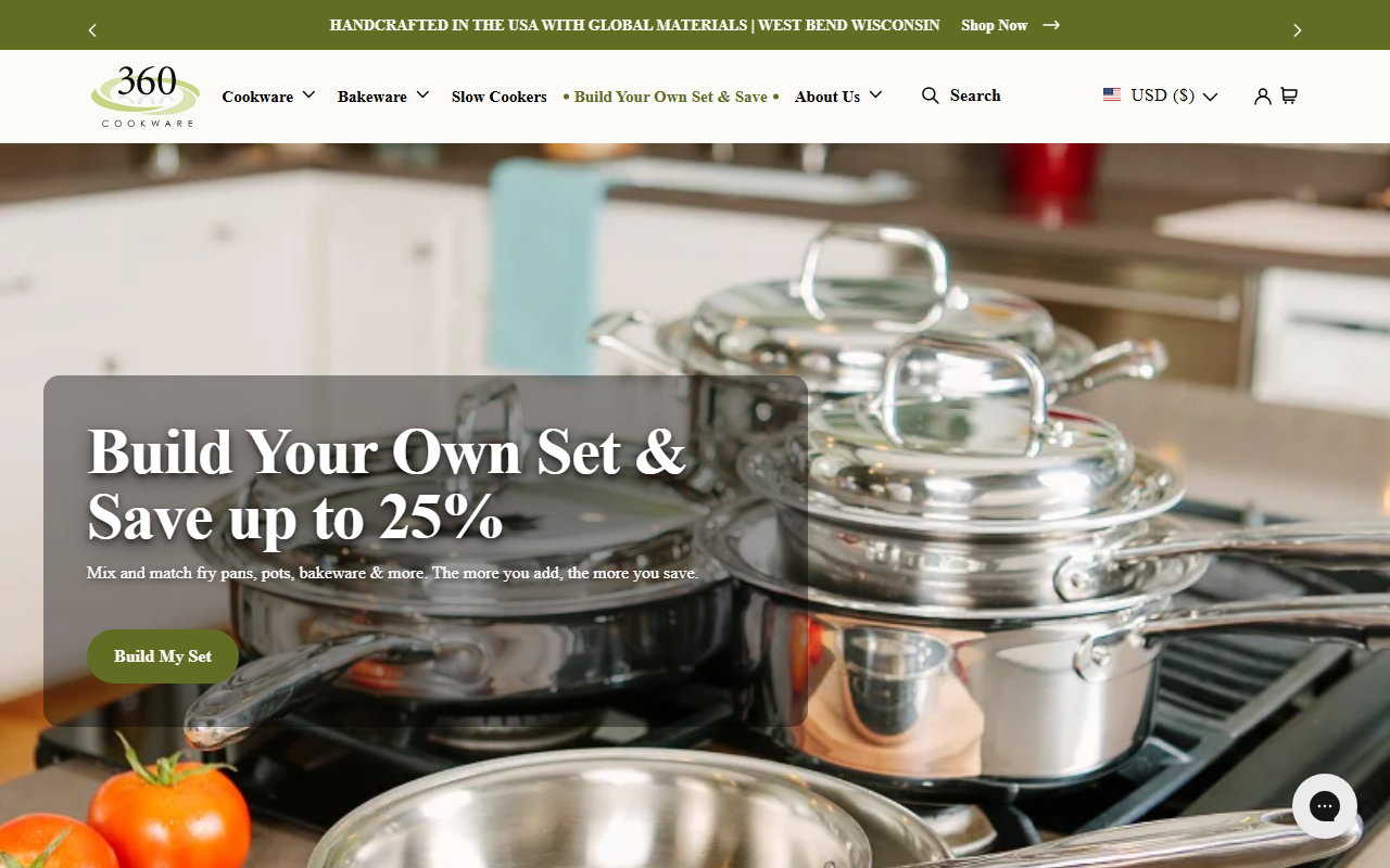 360cookware.com screenshot