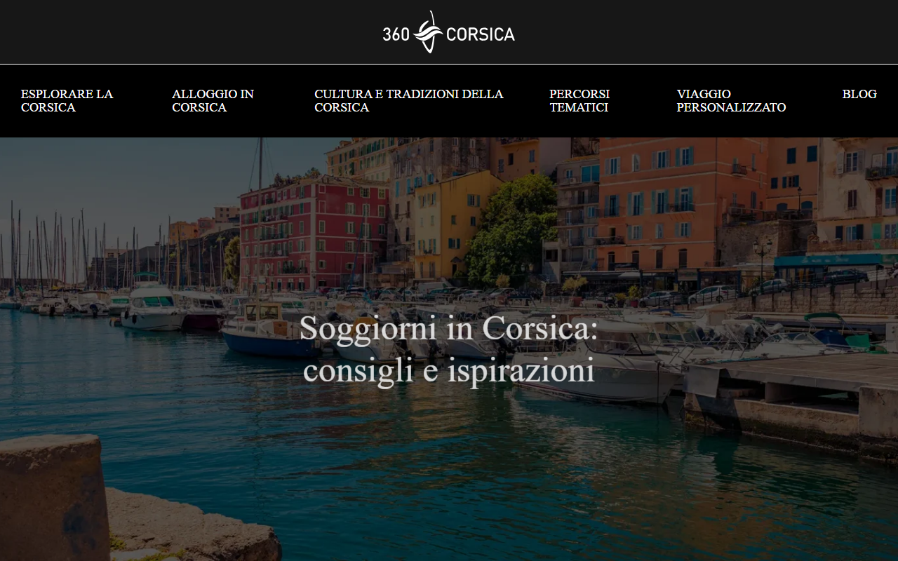 360corsica.com screenshot