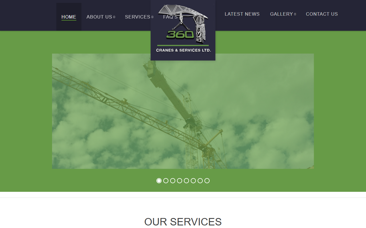 360craneservices.com screenshot