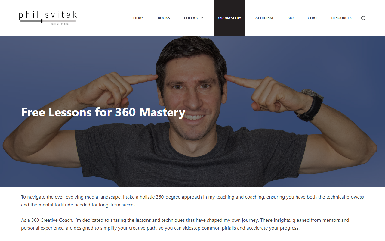 360creativecoach.com screenshot