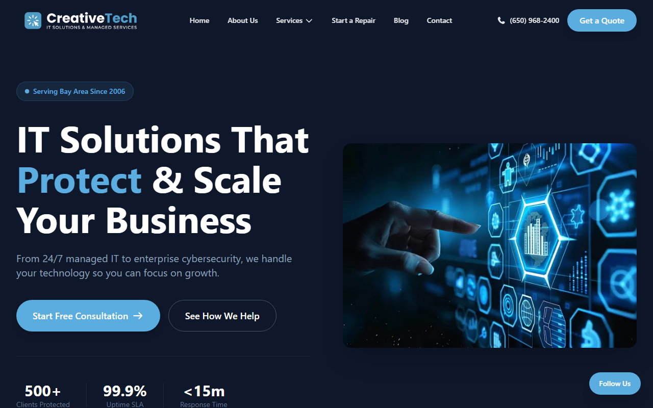 360creativetech.com screenshot
