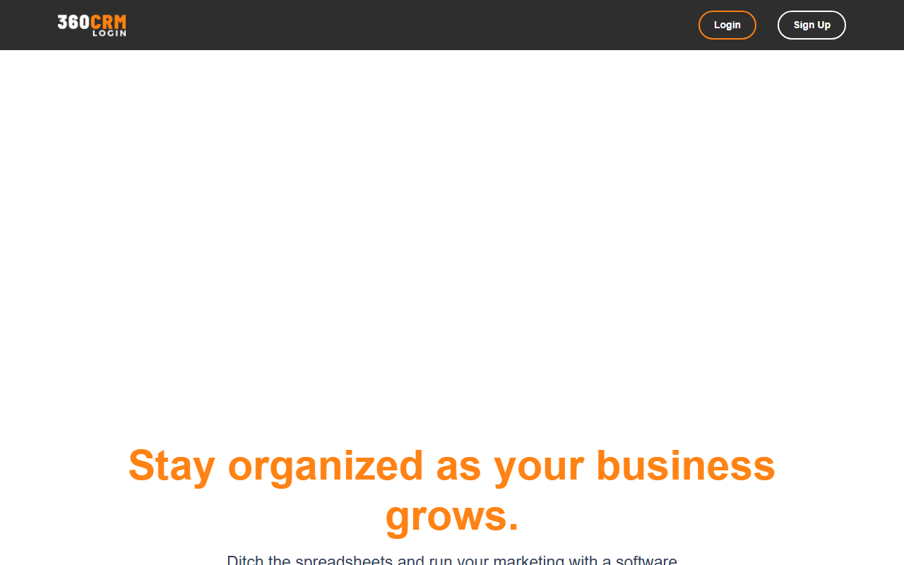 360crmlogin.com screenshot