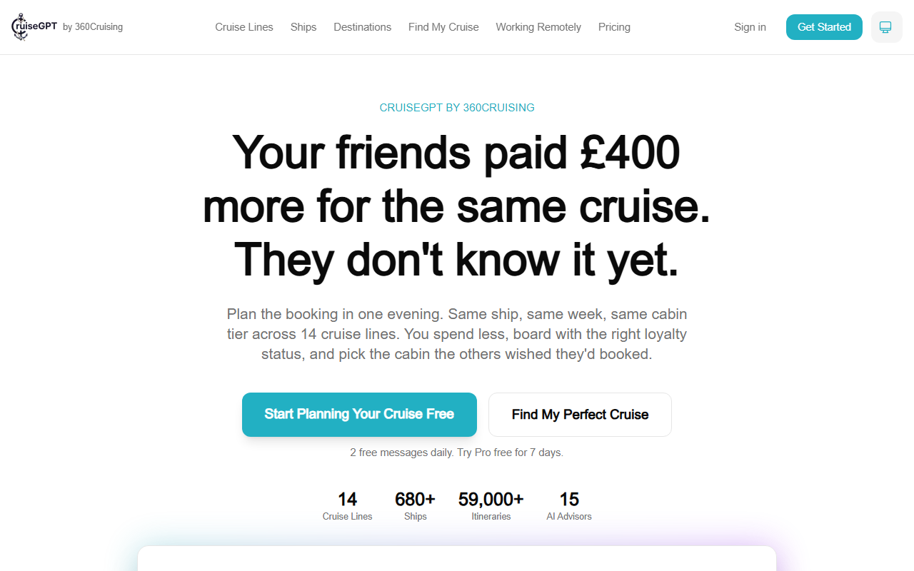 360cruising.com screenshot