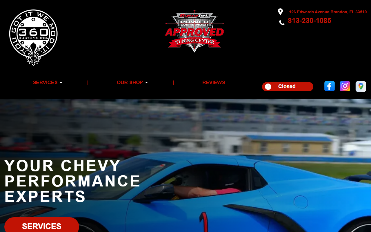 360customsfl.com screenshot