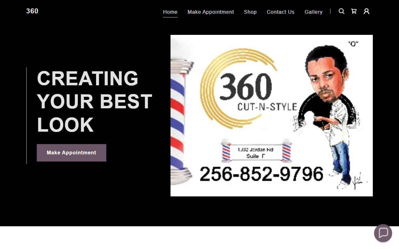 360cutnstyle.com screenshot