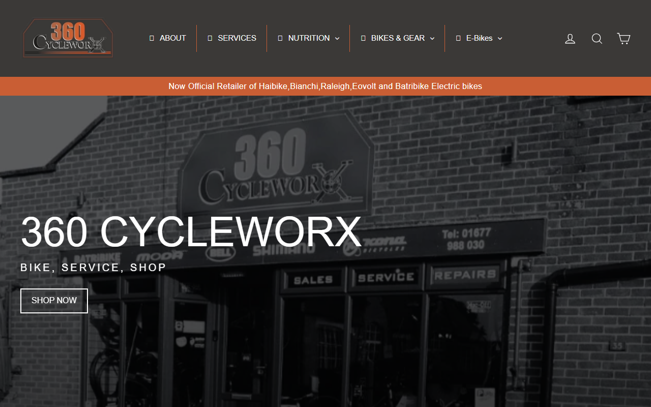 360cycleworx.com screenshot