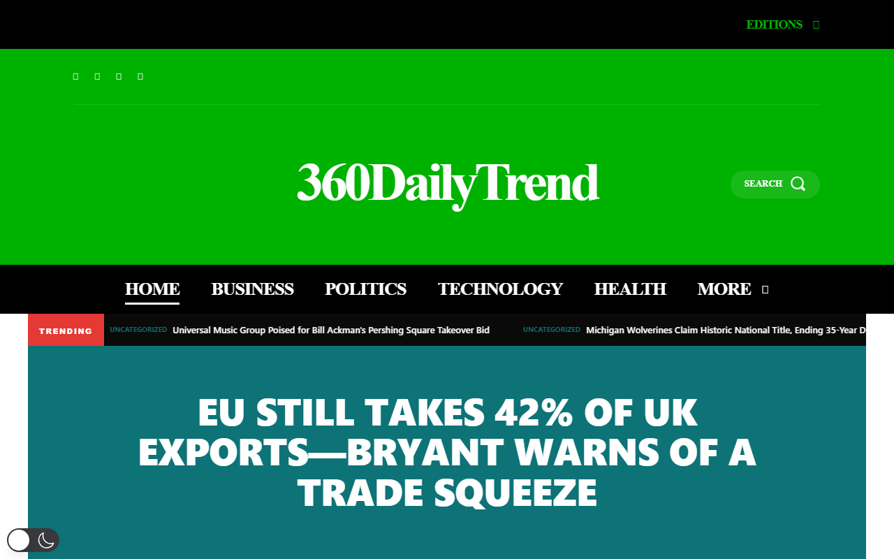 360dailytrend.com screenshot
