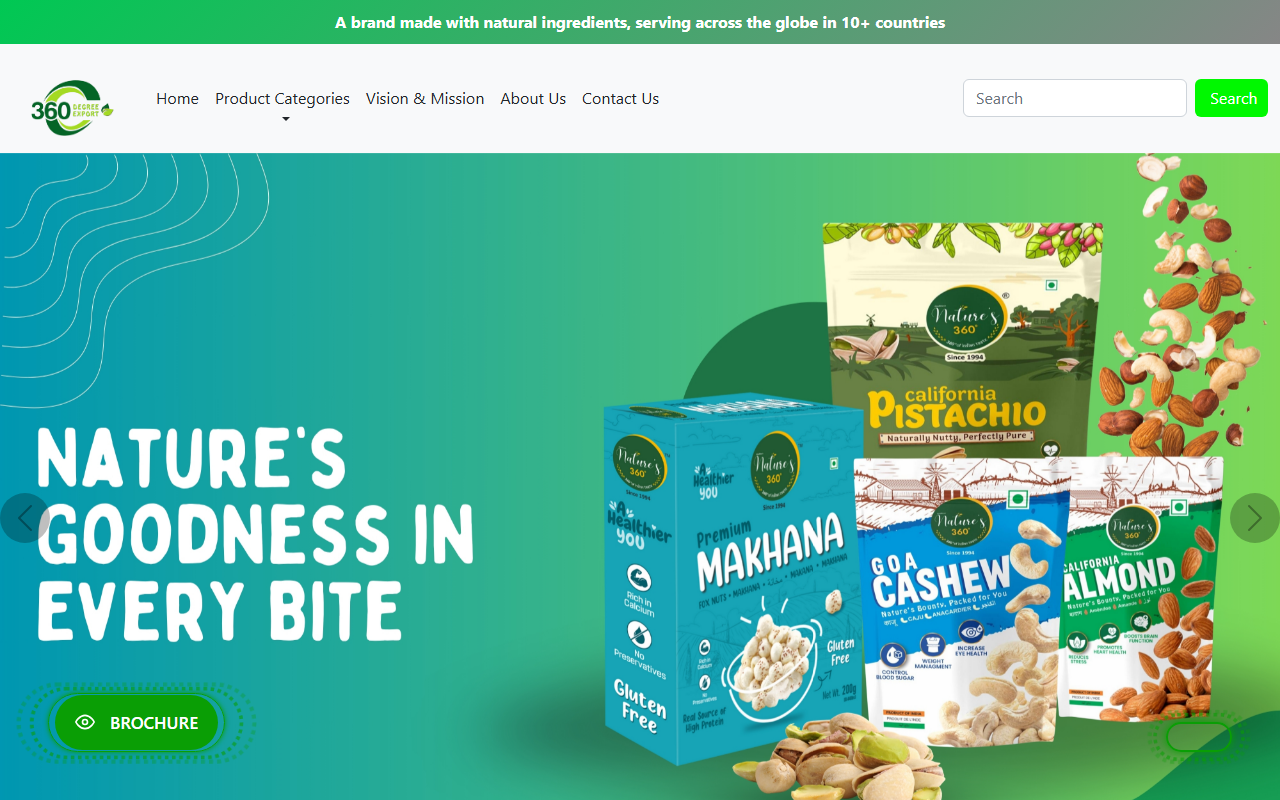 360degreeexport.com screenshot