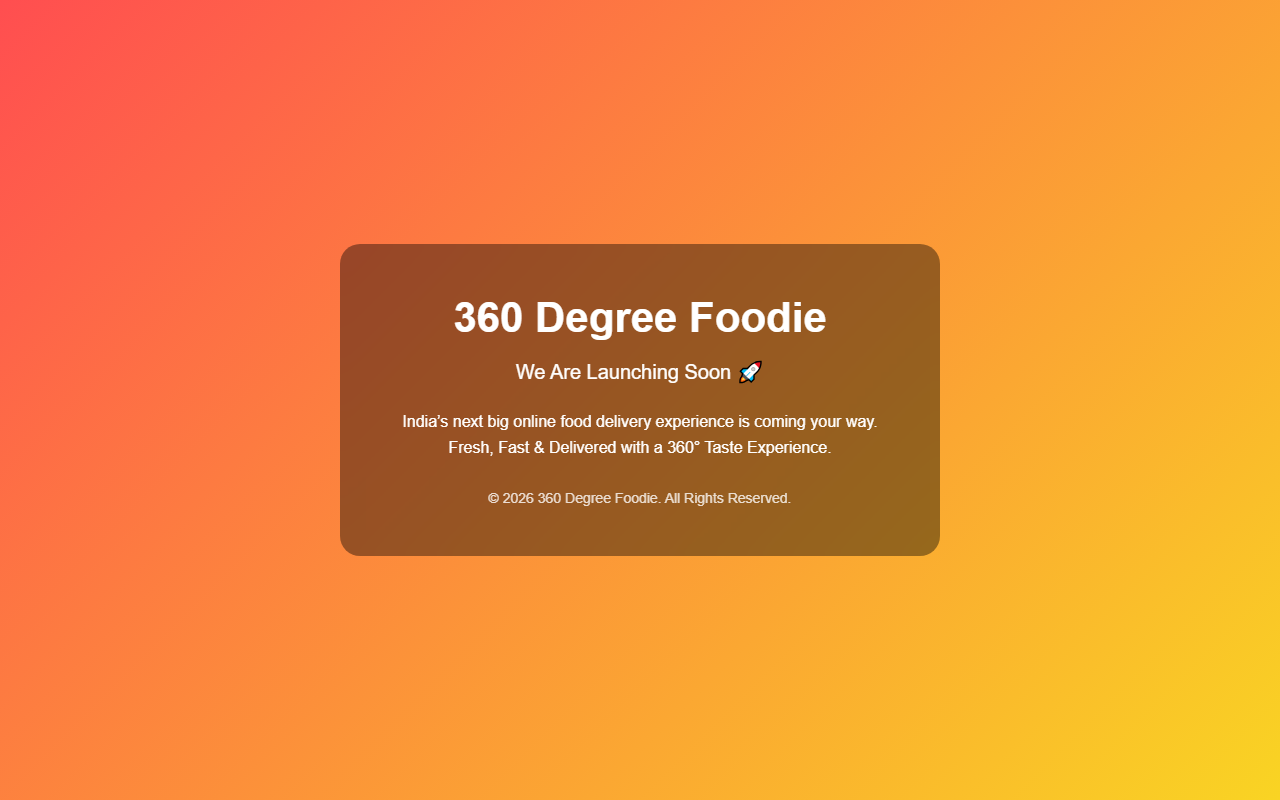 360degreefoodie.com screenshot