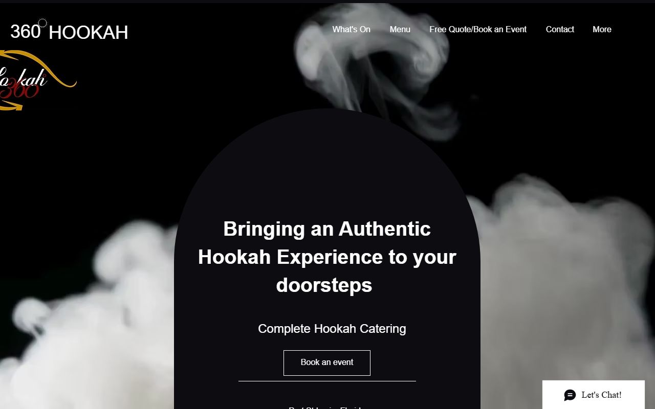360degreehookah.com screenshot
