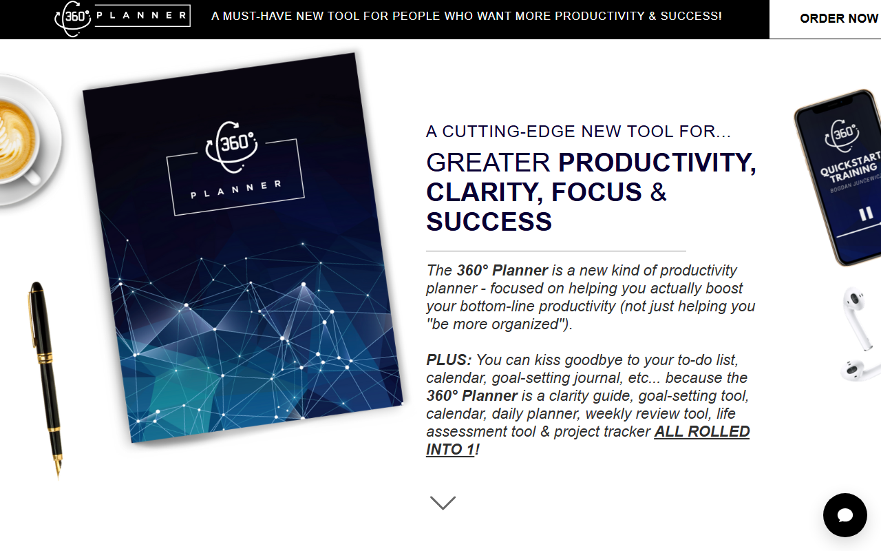 360degreeplanner.com screenshot