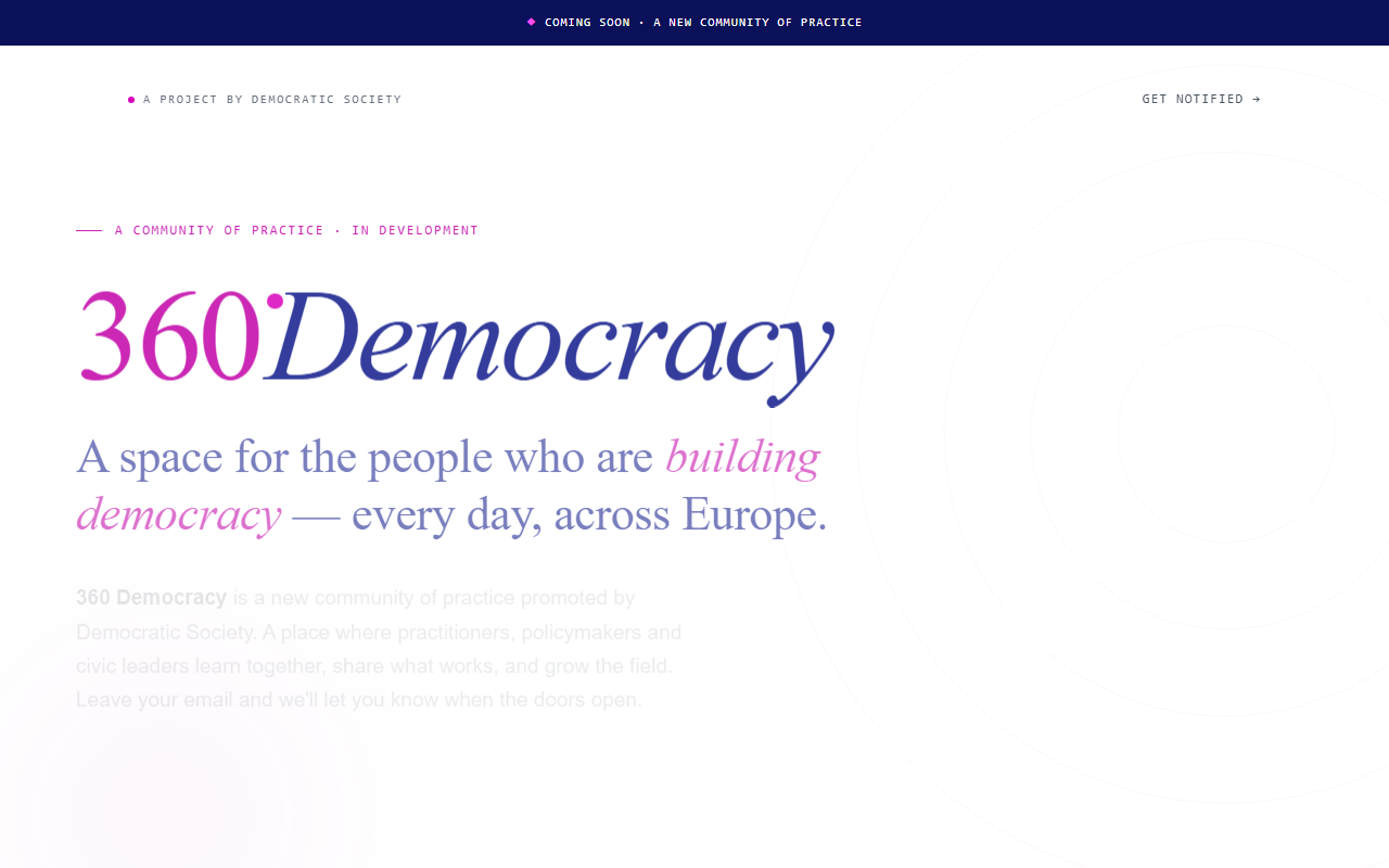 360democracy.com screenshot